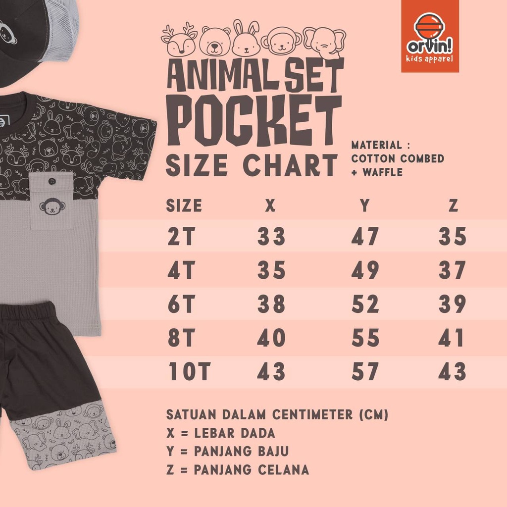 Animal Set Pocket Included Trucker Hat by ORVIN