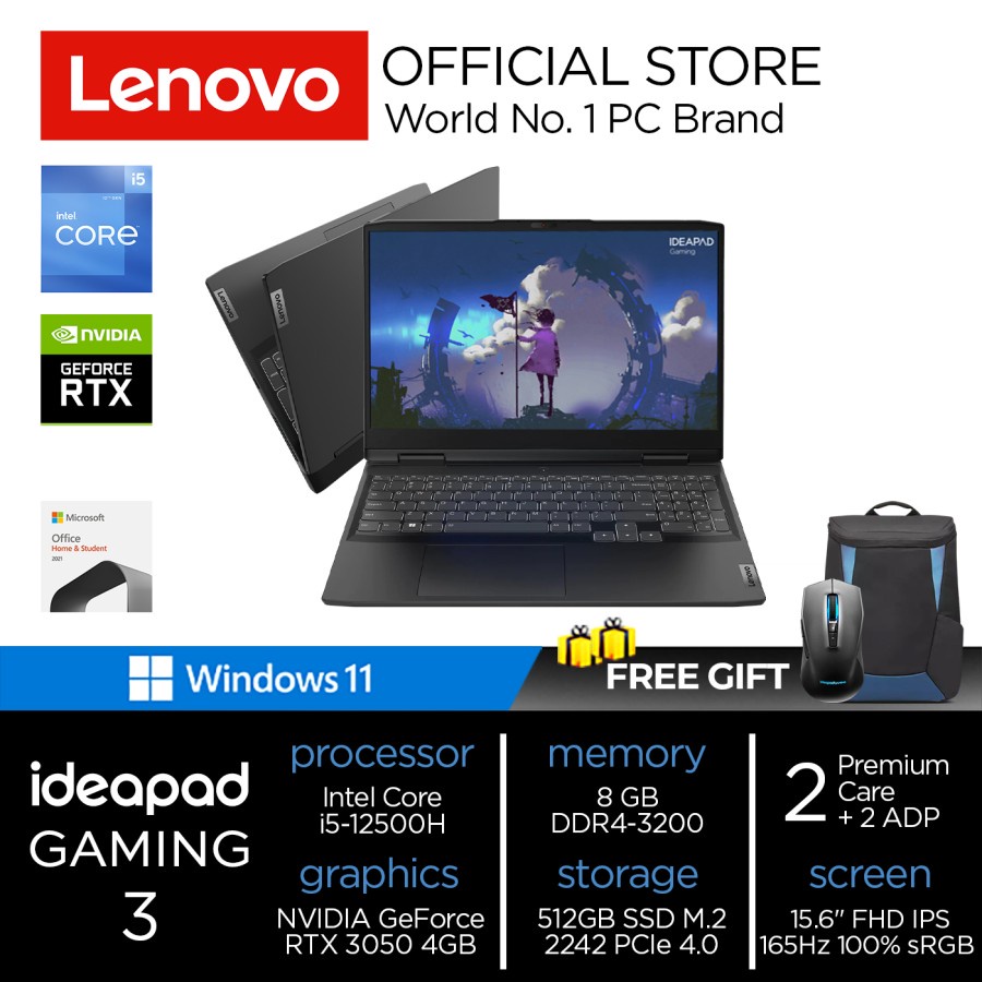 Jual Lenovo Ideapad Gaming Iah I H Gb Ssd Rtx