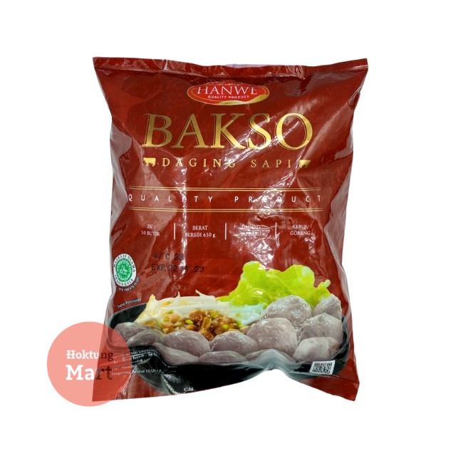 

HANWE Bakso Sapi Premium 50 butir (650gr)