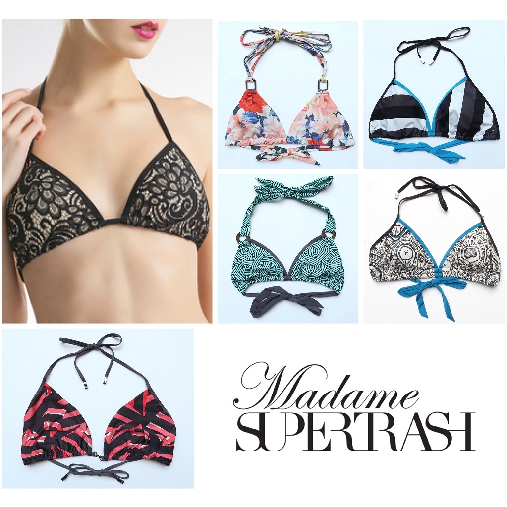 Bikini top Madame Supertrash string triangle, baju renang wanita, swimwear swimsuit beachwear BTST01