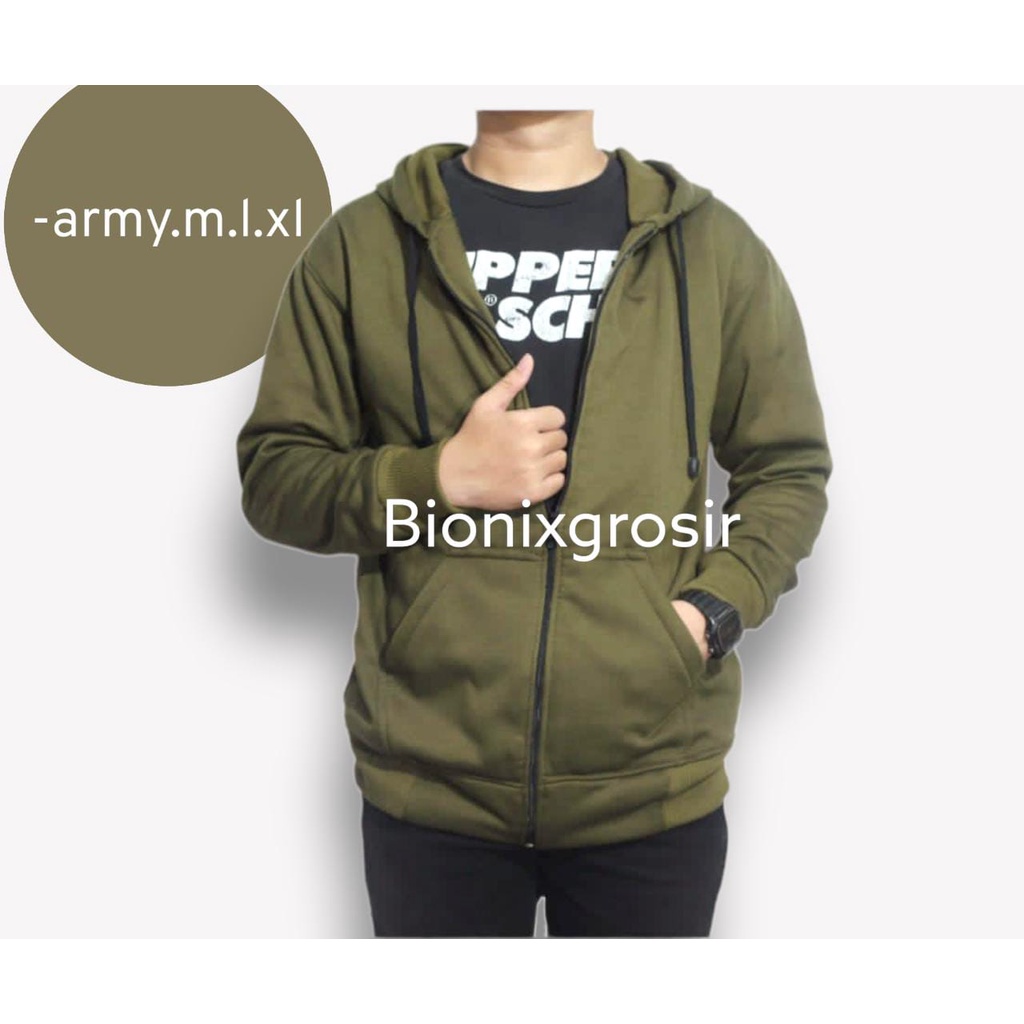 Sweater Polos Hoodie Resleting Zipper