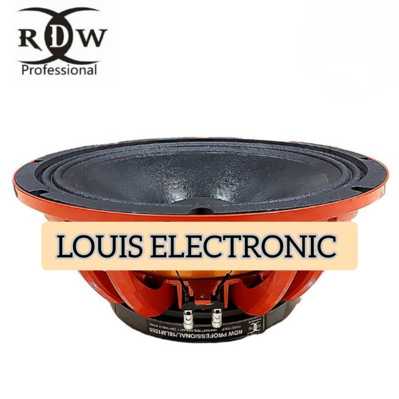 Speaker Komponen RDW 18 Inch 18 LM 1000 18 LM1000 Coil 5 Inch ORIGINAL