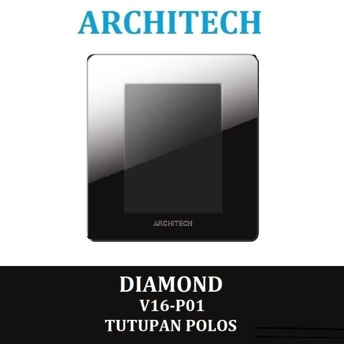 Jual Terbaru Architech Diamond V P Black Sakelar Saklar Tutupan