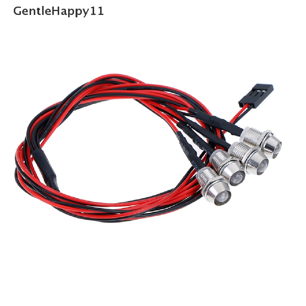 Set Lampu LED GentleHappy 4led 5mm Warna Putih Warna Merah Untuk HSP RC Cars id