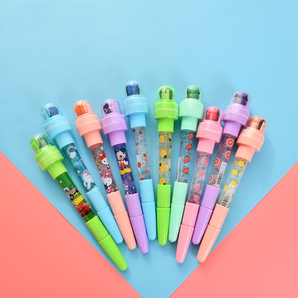 Pulpen Bubble 5 In 1 Multifungsi Dengan Roller Stampel Untuk Mainan Anak