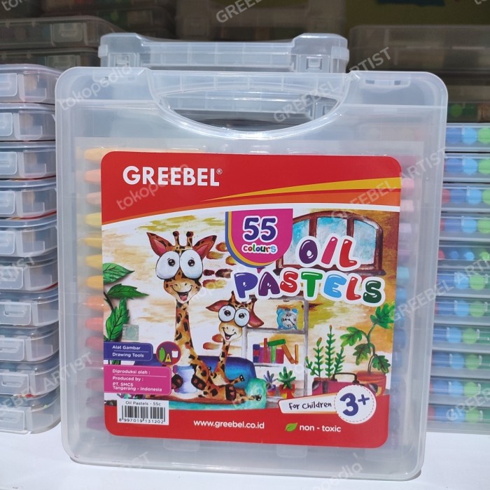 

Crayon Greebel Oil Pastel 55 Warna