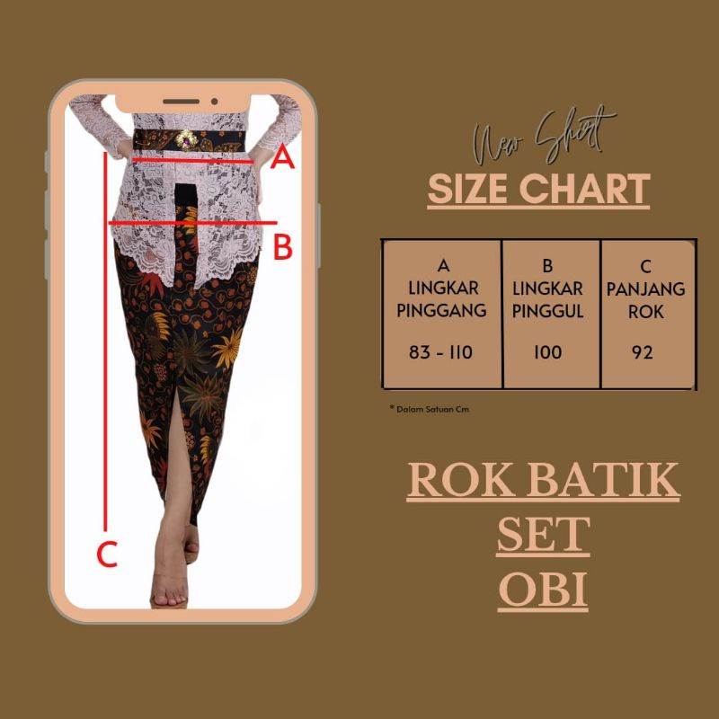 Rok Batik Set obi | Kamen jadi Batik