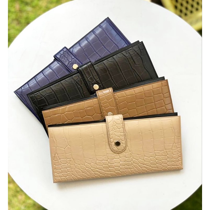Dompet Croco Havana Dompet Bulanan Dompet Kartu 20 x 18