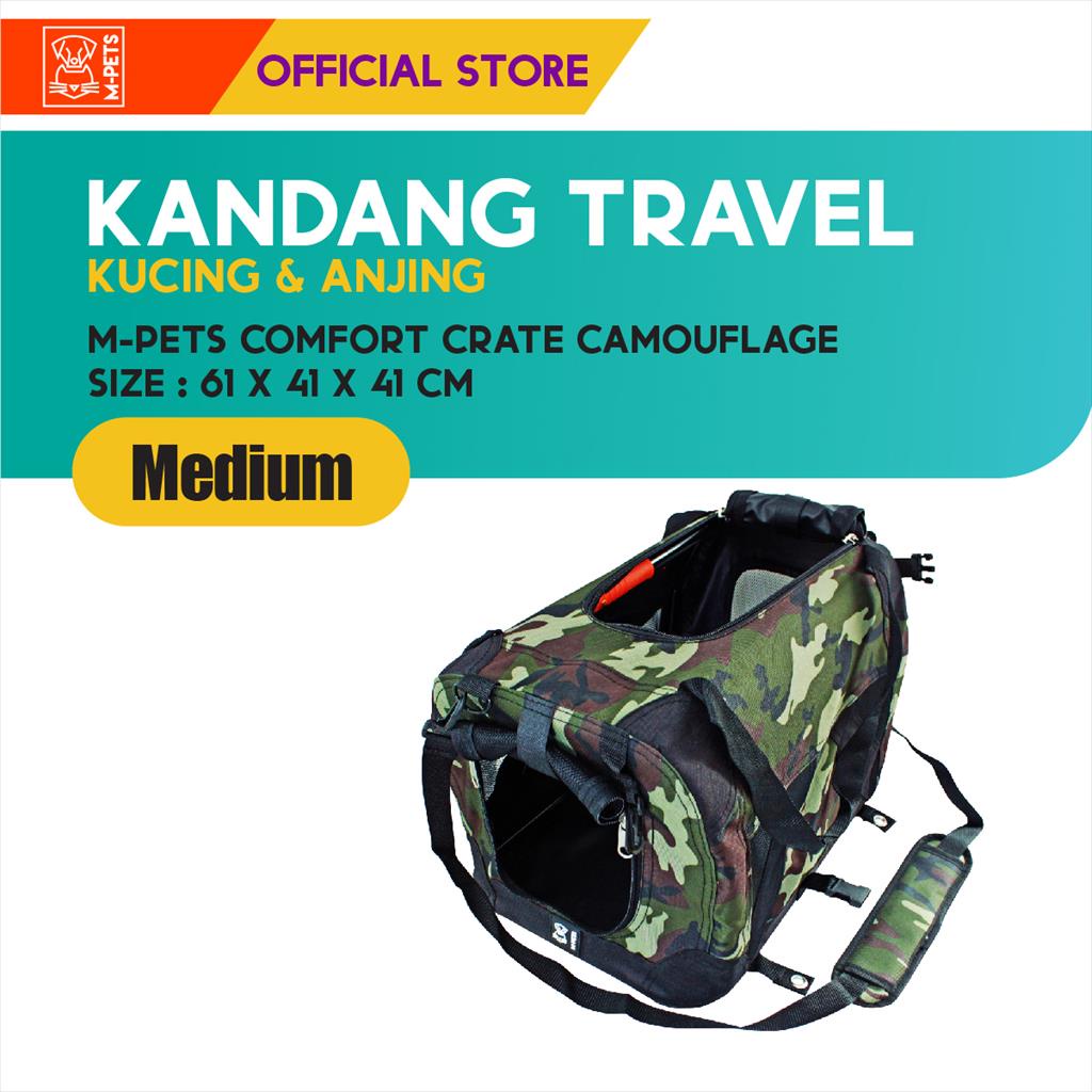 M-Pets Comfort Crate Size M / Kandang Travel Rangka Besi