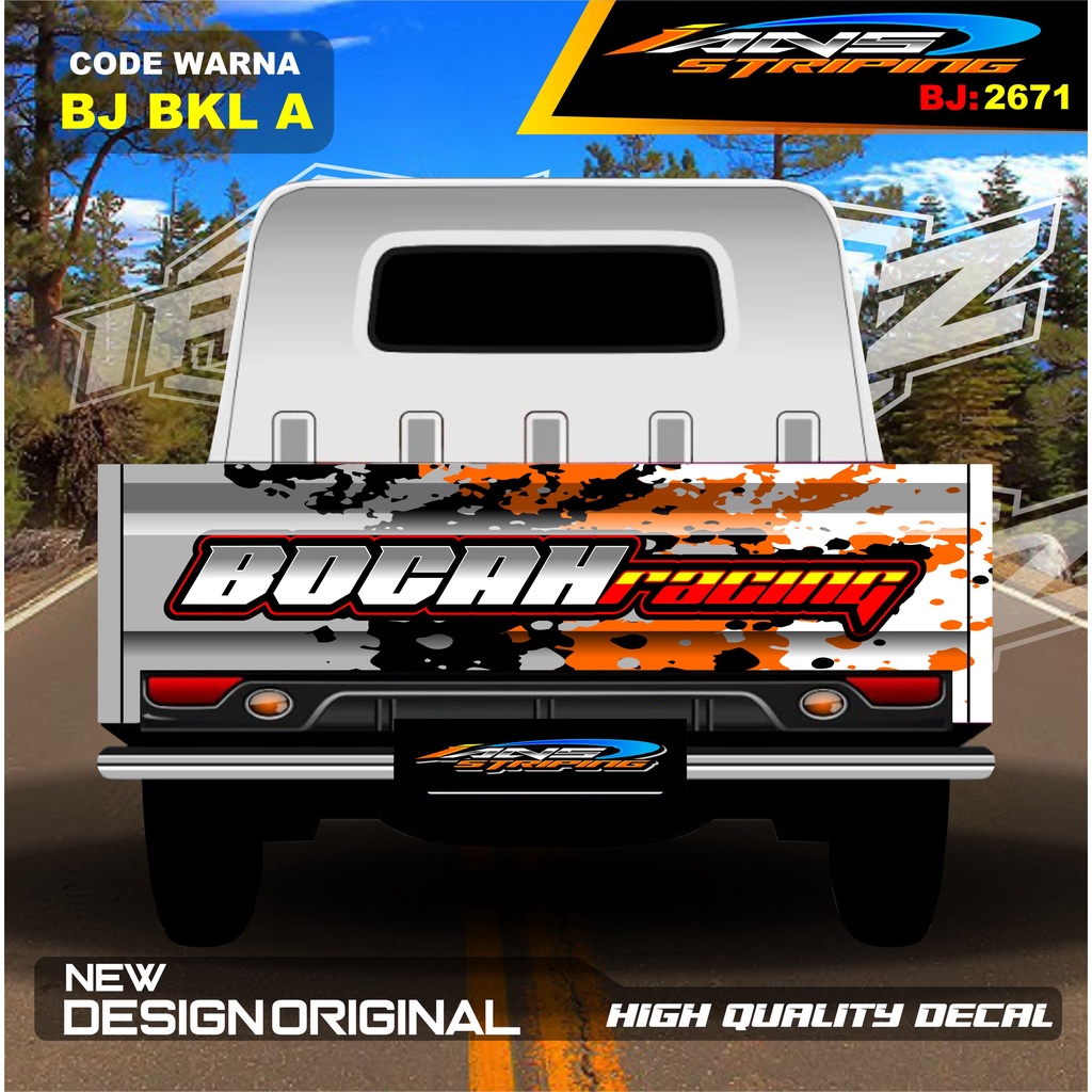 DECAL STICKER GRANMAX PICK UP / STIKER BAK BELAKANG GRANMAX / DECAL STICKER MOBIL GRANMAX