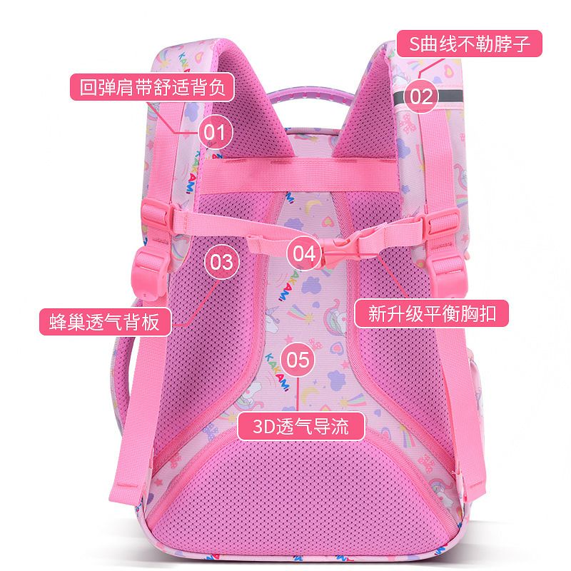 Tas Ransel Backpack Anak Sekolah Perempuan SD model Pelangi Kakami