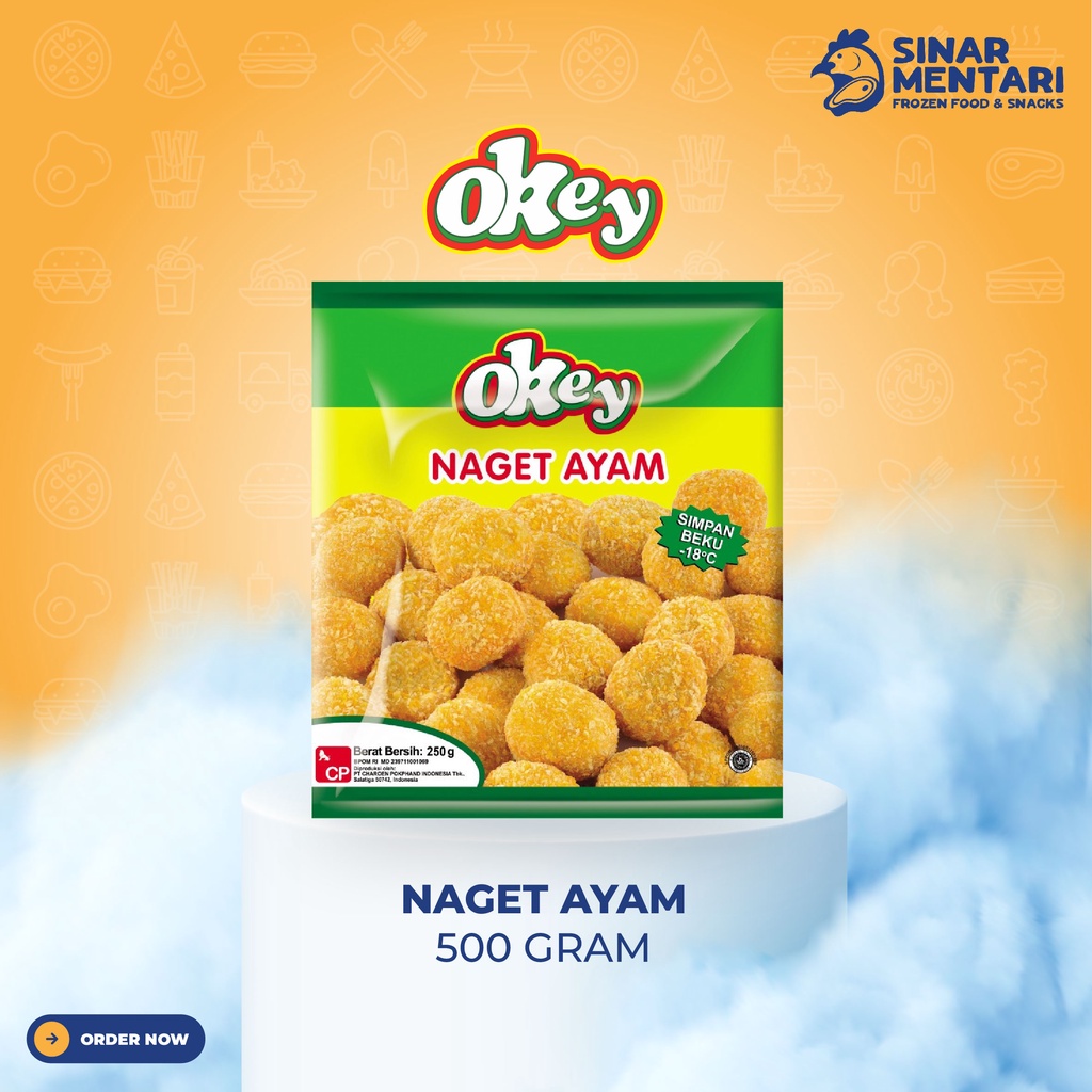 

OKEY nugget naget ayam kombinasi / stik 500 gram