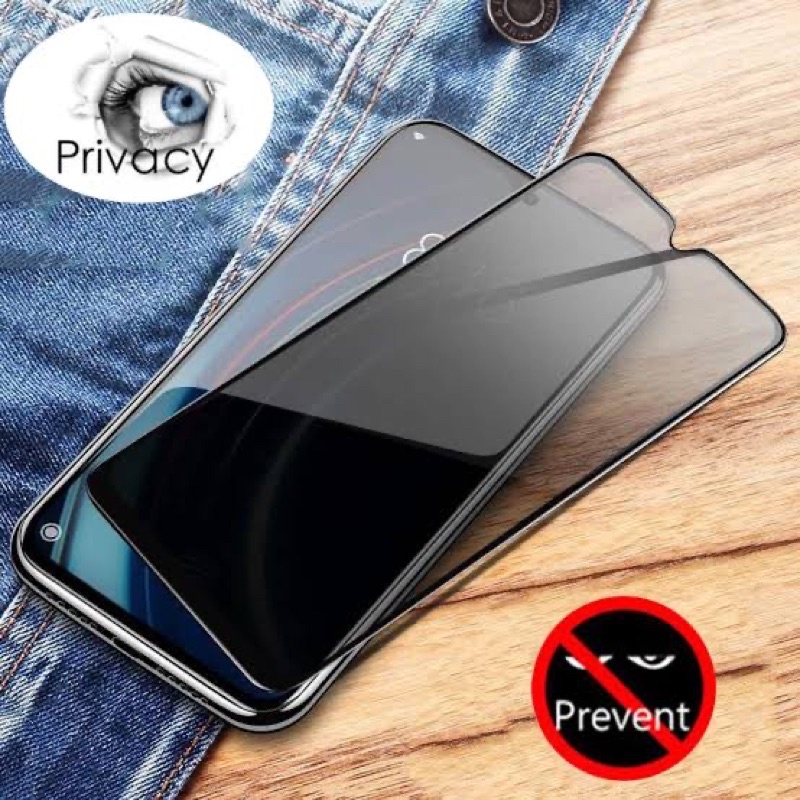 Tempered Glass Anti Spy Vivo Y02/Y22/Y33/Y35 2022/Y75/V20/V21/V23/V25 Anti Gores Privacy Spy