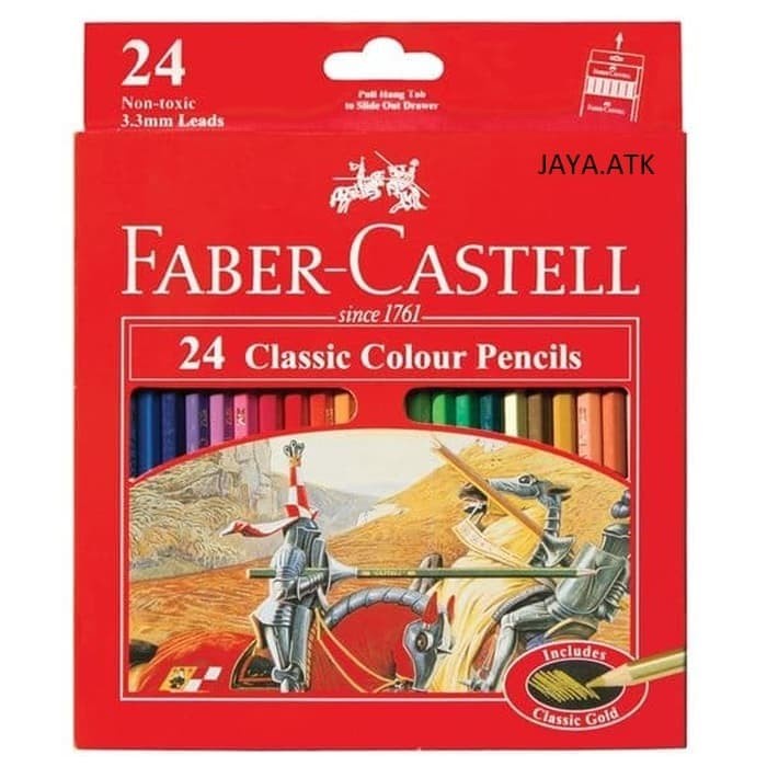 

[COD] PENSIL WARNA 24 WARNA FABER CASTELL KLASIK COLOUR PENCILS FABER CASTEL