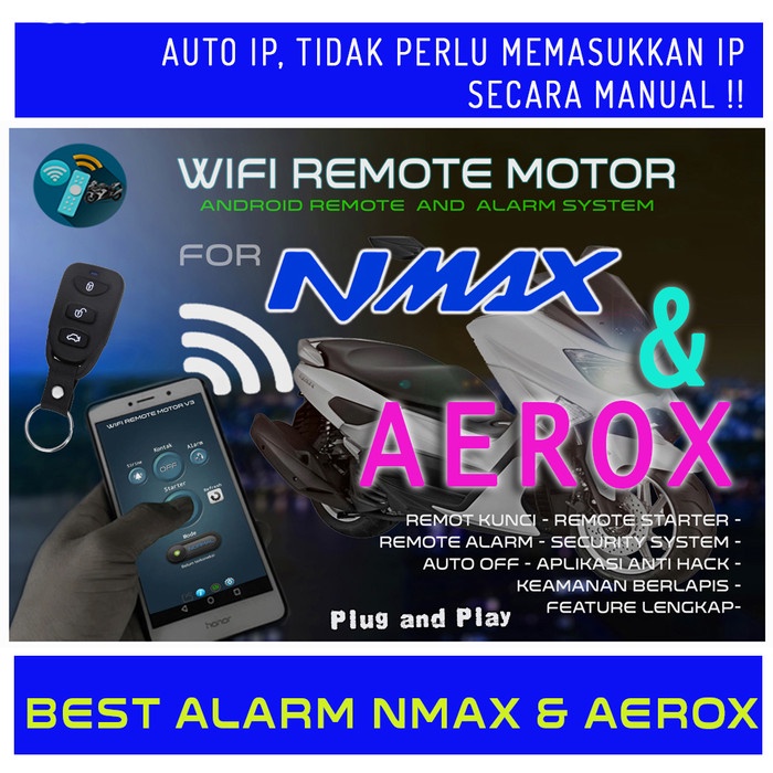 NMAX Wifi Remote Motor Keyless Android PNP