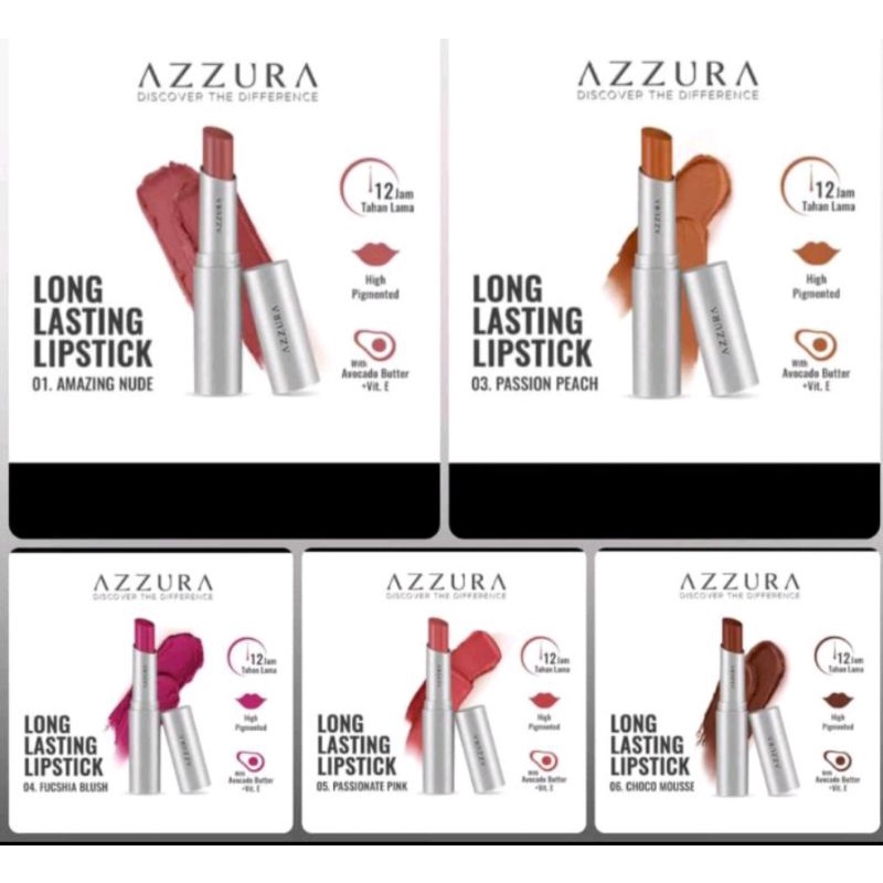 Azzura long lasting lipstik