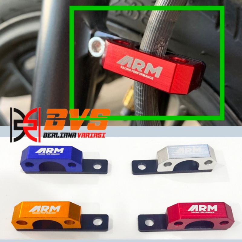 breket selang rem bracket selang rem depan belakang klem selang rem original arm