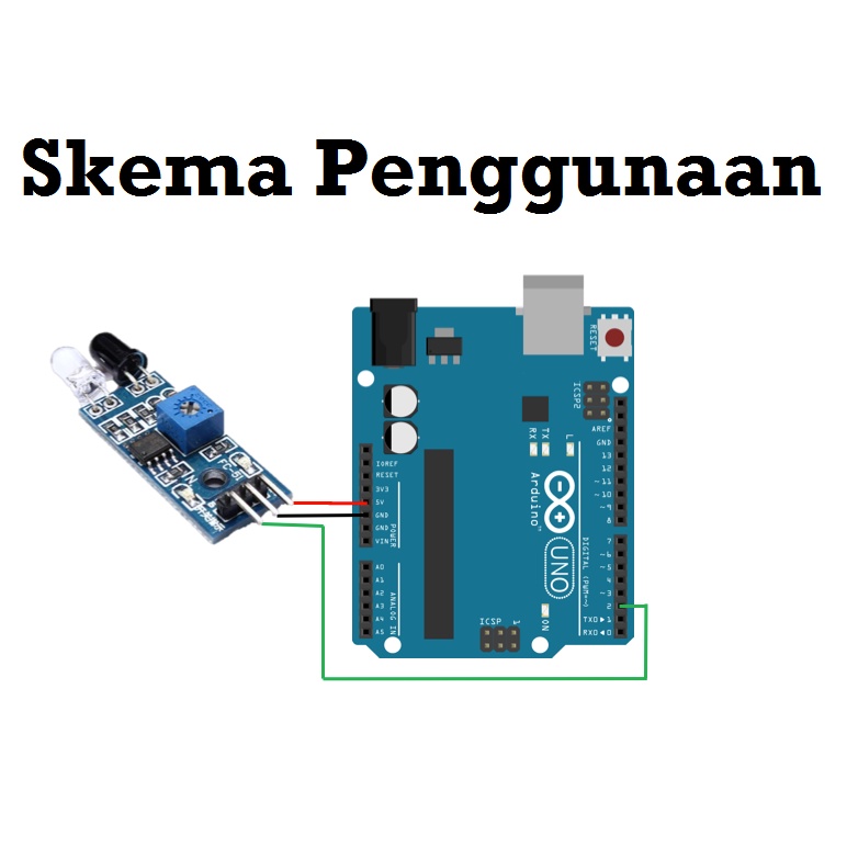 [HAEBOT] Infrared Inframerah Module Modul Sensor Penghalang Infra Merah Proximity Line Follower Arduinoo Jarak Deteksi Garis