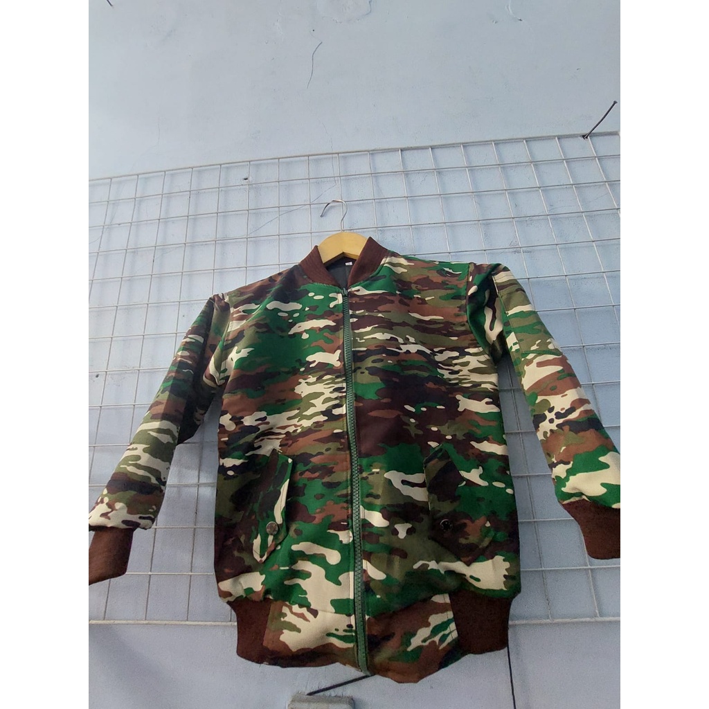 jaket crew anak loreng tni ad terbaru