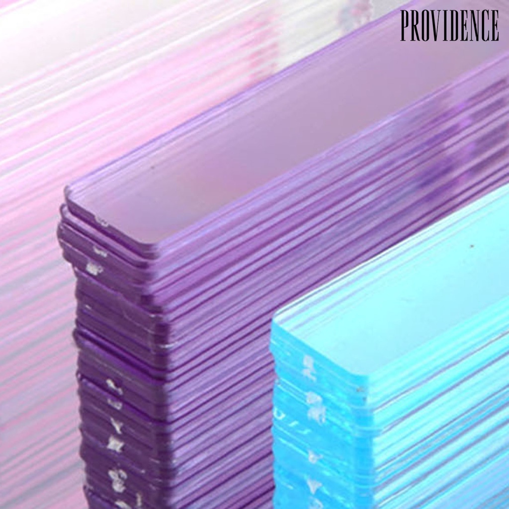 Providence 50Pcs / Set Stand Display Kuku Palsu Akrilik Ultra Ringan Untuk Nail Art / Salon