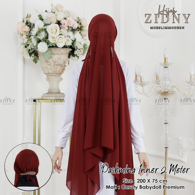 pashmina inner ceruty babbydoll panjang 2 meter