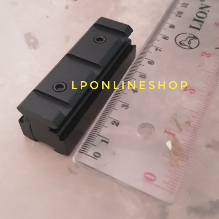(PROMO COD) Mounting adapter konverter rail 11mm to 22 mm picantiny rail adapter