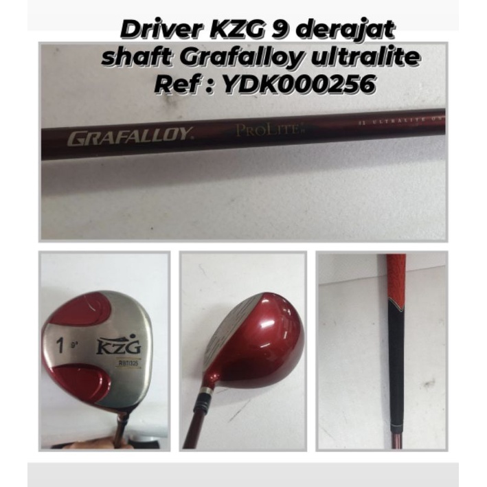 Stik golf Driver KZG 9 derajat  shaft Grafalloy ultralite Bekas second100% original