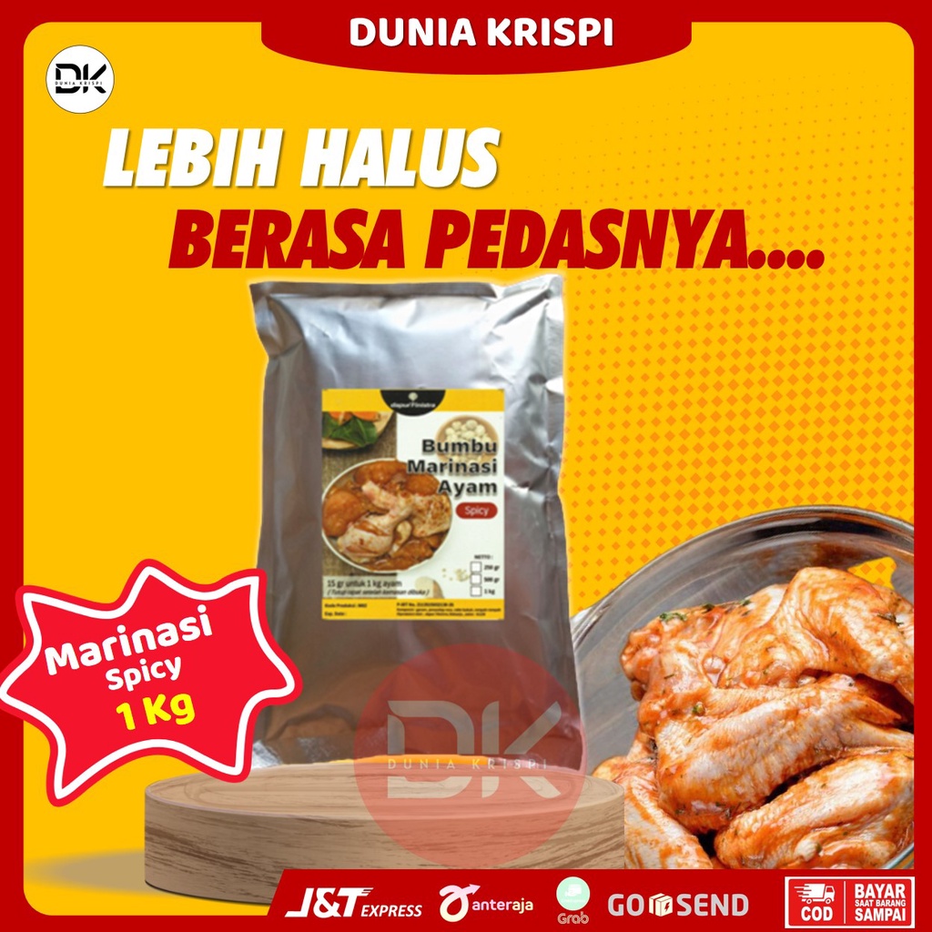 

Bumbu Marinasi Fried Chicken Rasa Pedas Spicy 1 Kg