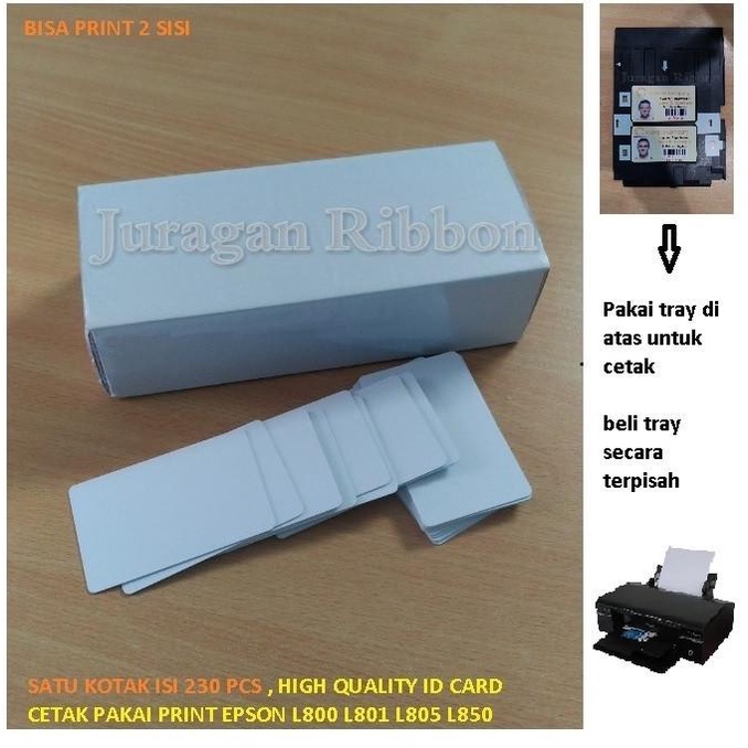 

inkjet ID Card harga per box ( satu kotak isi 230 pcs ) grade A