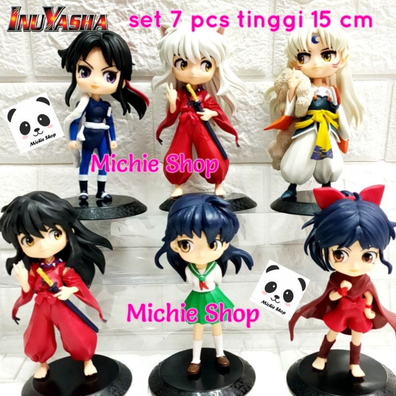 Figure Inuyasha Qposket (set 6) 15cm Topper Anime Inuyasha Sesshomaru