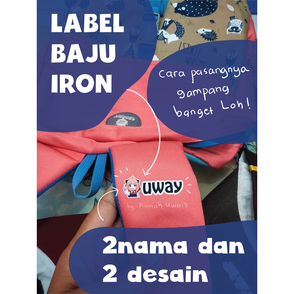 

STICKER BAJU INISIAL NAMA MURAH BISA 2 NAMA DAN 2 GAMBAR - rumah uwais