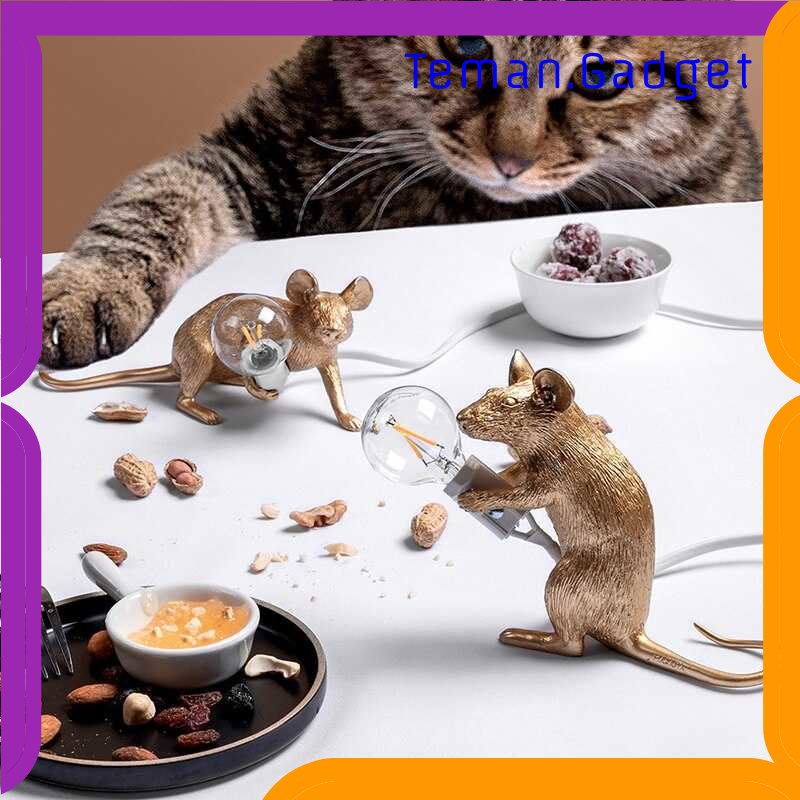 TG-LMP Rojozor Lampu Baca LED Modern Resin Mouse Nordic Lamp E12 4W - RJ01