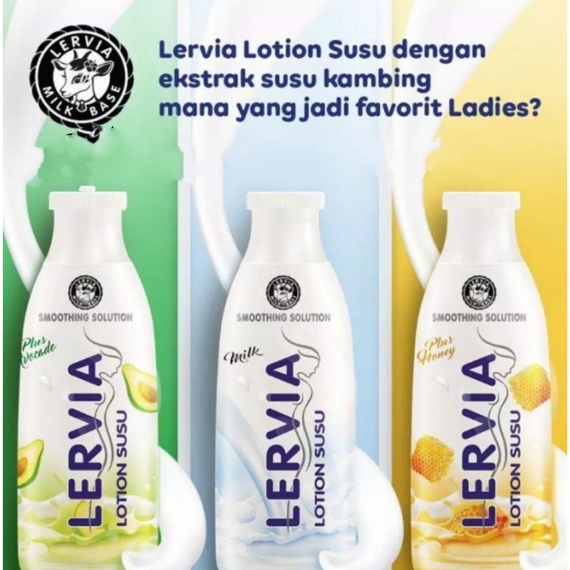 Lervia Lotion Susu 200ml Honey Milk Avocado