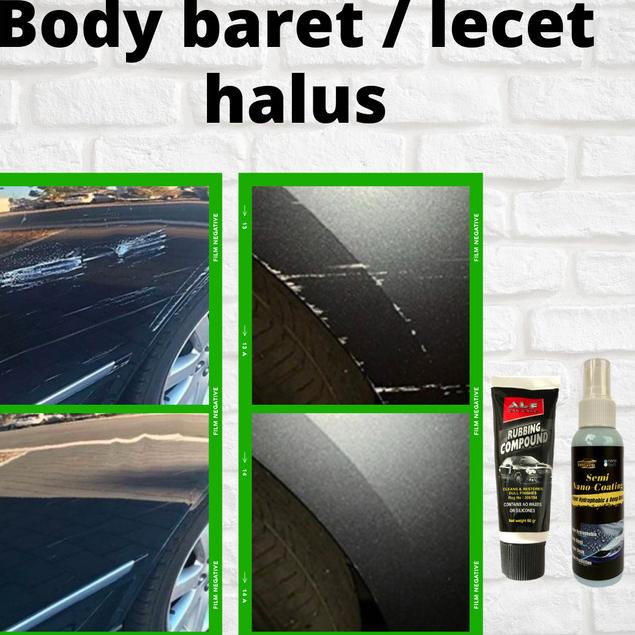 Rubing compound compon / dempul penghilang lecet body mobil motor