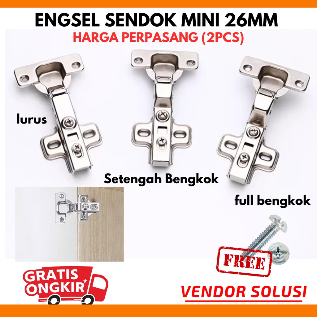 Jual Engsel Sendok Mini Mm Pintu Laci Lemari Murah Lurus Bengkok