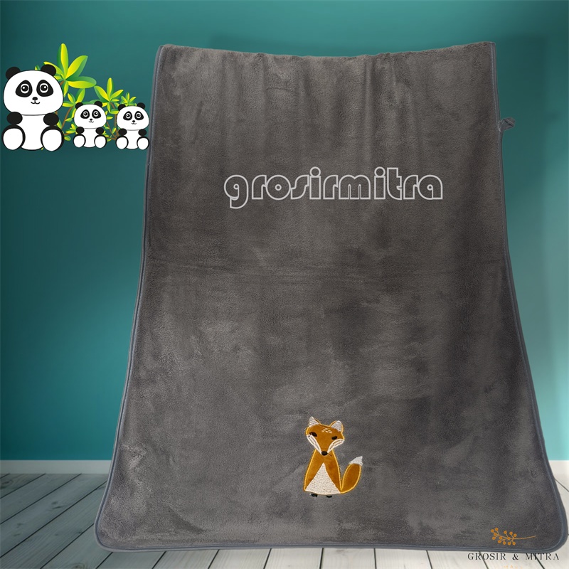 Handuk Bayi Mandi Microfiber Handuk Mandi Anak Handuk Mandi Dewasa Motif Fox Lembut Berdaya Serap Tinggi Dewasa Unisex Handuk couple Murah 50x100 60x120 70x140cm