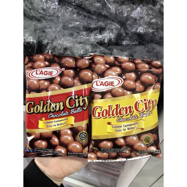 

L'AGIE Golden City Chocolate Ball 50gr & 75gr /Coklat Bulat