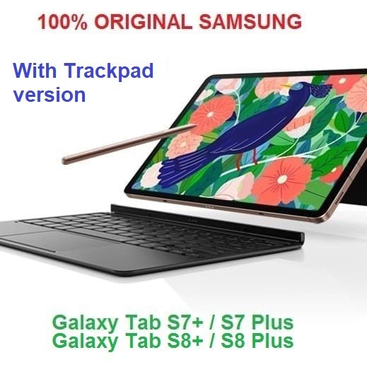 Keyboard Promo 100% Original Samsung Book Cover Keyboard Tab S7+ Tab S7 Plus