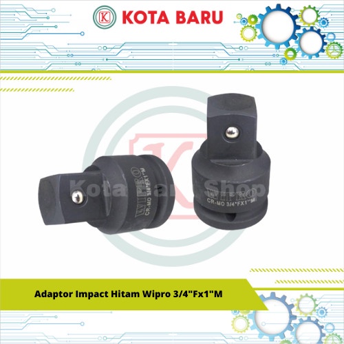 Adaptor Impact Hitam Wipro 3/4"Fx1"M
