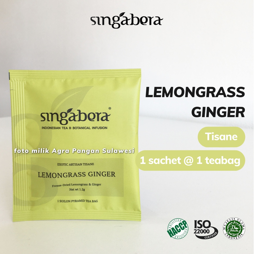 

Teh Jahe Sereh Singabera LEMONGRASS GINGER | Tea Herbal Tisane Serai