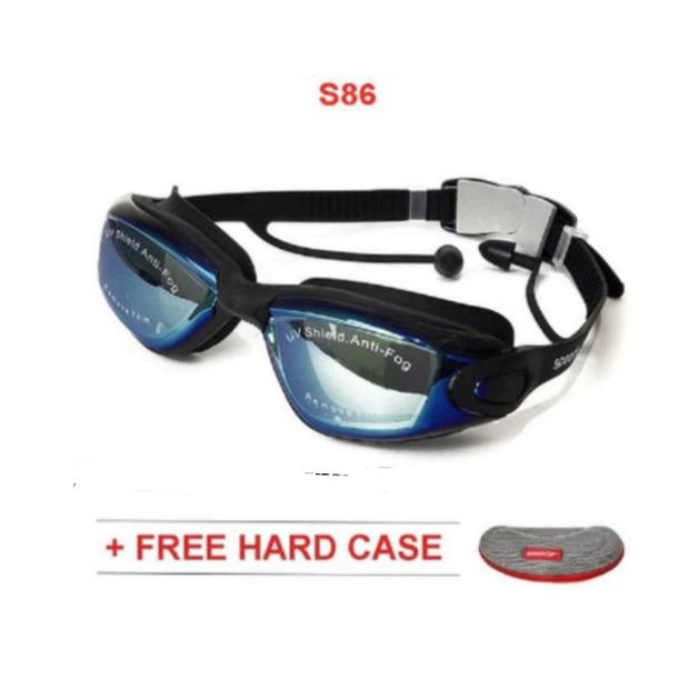 Kacamata Renang Speedo Antifog Dan Uv 866 - S866 Kaca Mirror Kilap