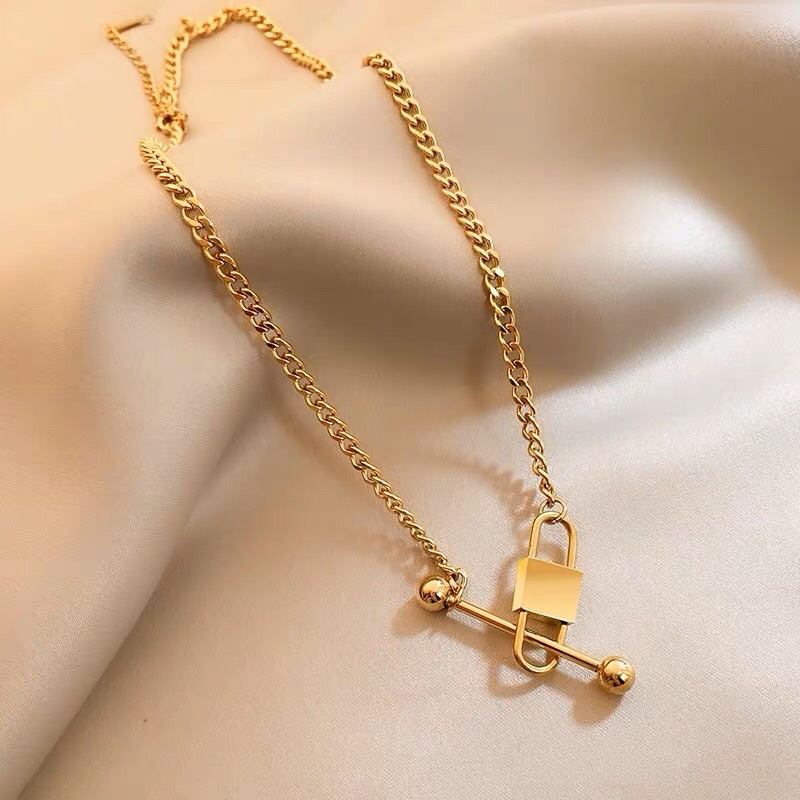 Kalung Titanium Sisik Naga Korea Fashion Style Kombinasi Trending
