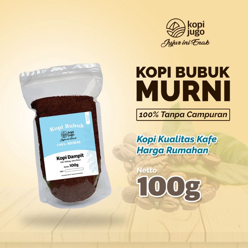 

KOPI JUGO (MURNI) 100g Kopi Robusta Dampit \ / Kopi Bubuk Murni Asli Kopi Robusta