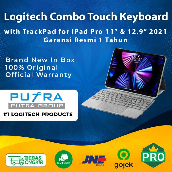 Keyboard Logitech Combo Touch Keyboard Trackpad Ipad Pro 2021 M1 11 12.9