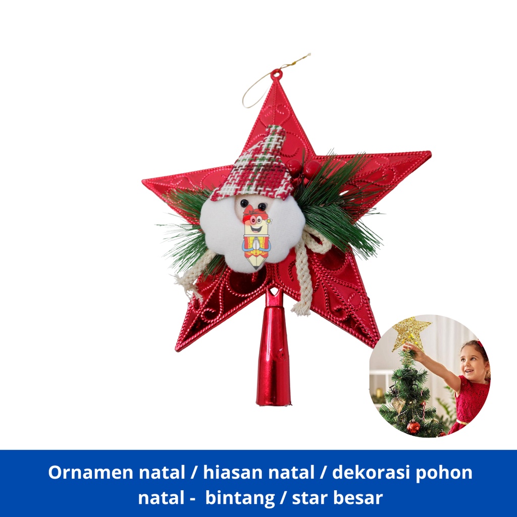 

Ornamen natal / dekorasi / hiasan natal pohon natal - bintang / star