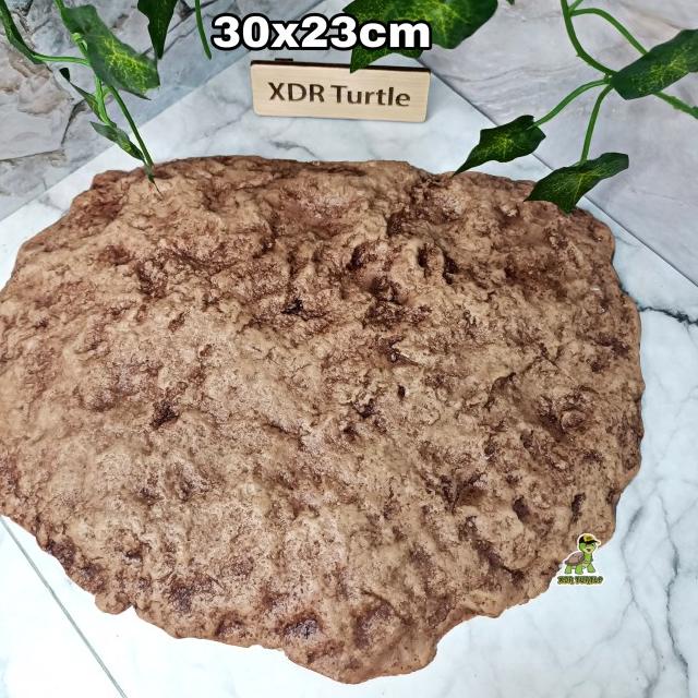 BASKING SPOT RESIN TEMPAT JEMUR KURA DARAT SULCATA TORTO BERAT KOKOH - SIZE L