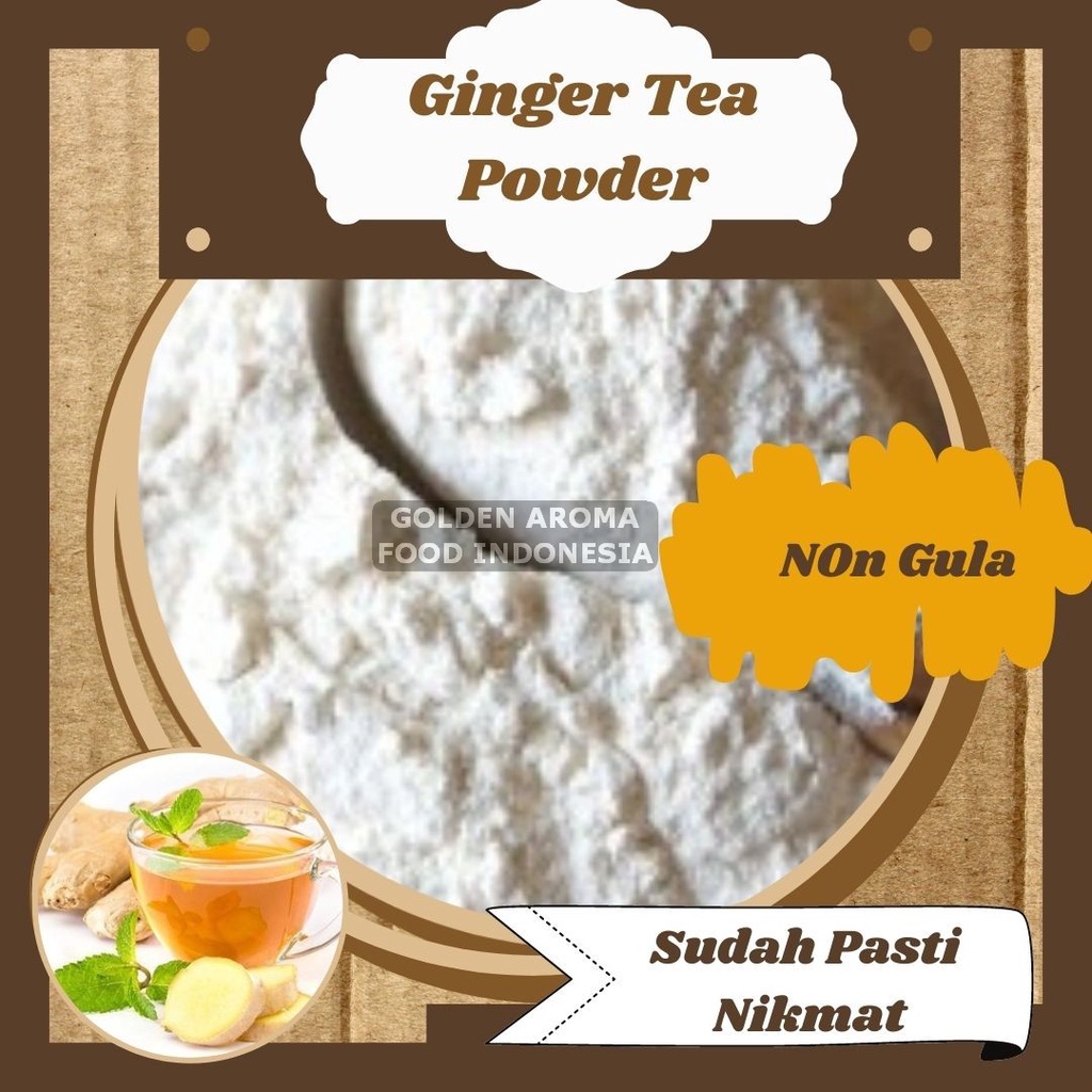 

Bubuk Minuman Rasa Ginger Tea Non Gula 100Gr Minuman Powder Ginger Tea Non Gula Bisa Kiloan Drinking Powder Kekinian Boba Aneka Instan Murah Enak Terbaik Halal Premium