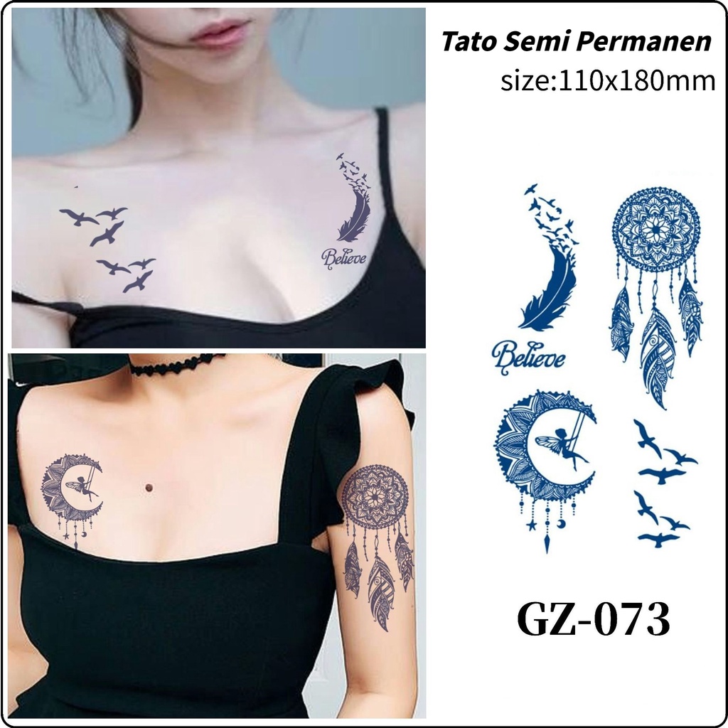 

​Stiker Tato Sementara Tahan 15 Hari - Waterproof - Temporary Tattoo Sticker Anti Air​