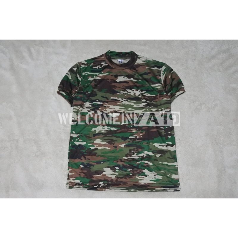 Kaos Pendek Dryfit Loreng KASAD Terbaru TNI AD