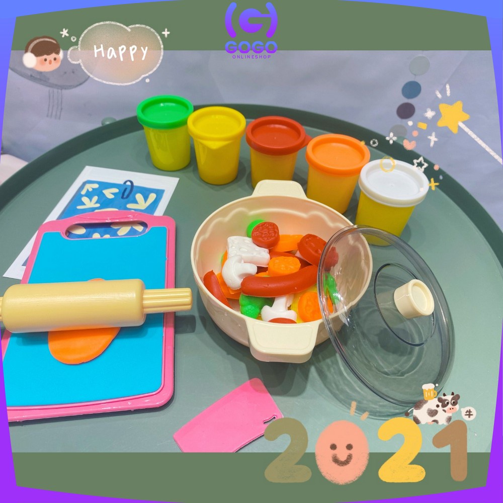 GOGO-M162 Mainan Kitchen Set Anak Plastisin Cetakan Mie / Mainan Dapur Anak Perempuan Masak Masakan